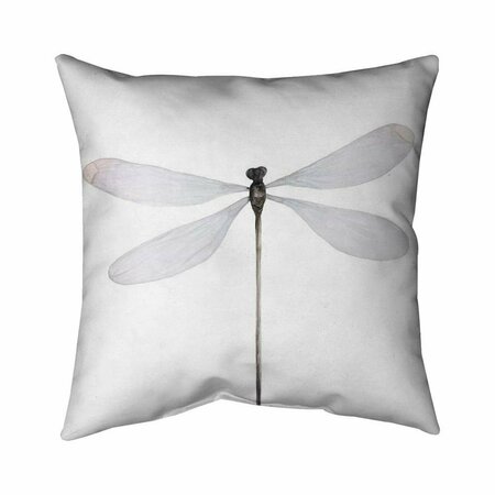 FONDO 26 x 26 in. Minimalist Dragonfly-Double Sided Print Indoor Pillow FO2796257